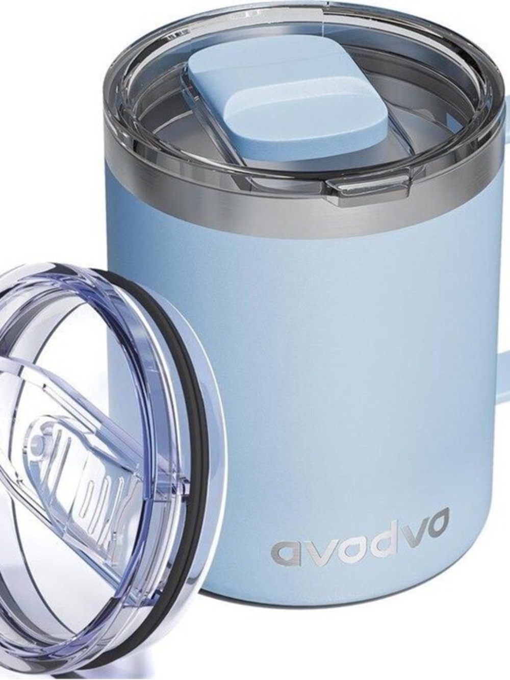 Light Blue Insulated Drink Tumbler with Lid